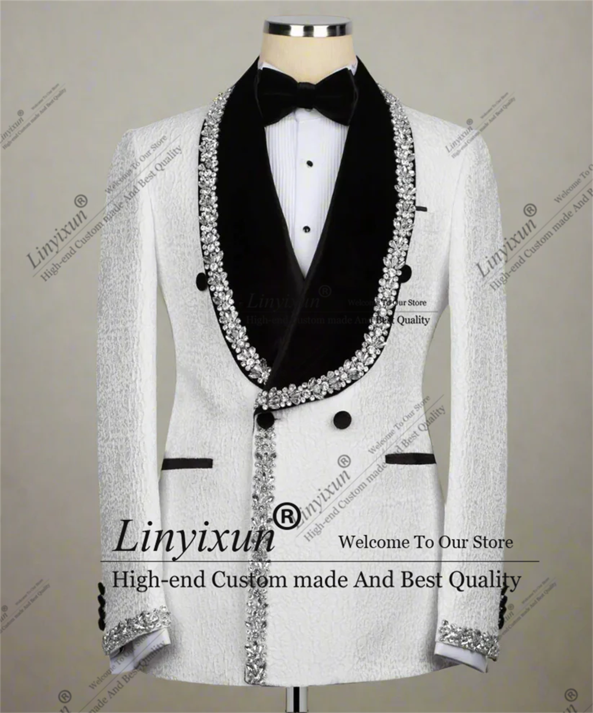 X Men Grooming - Luxury Diamond Ornament Men Suits 2