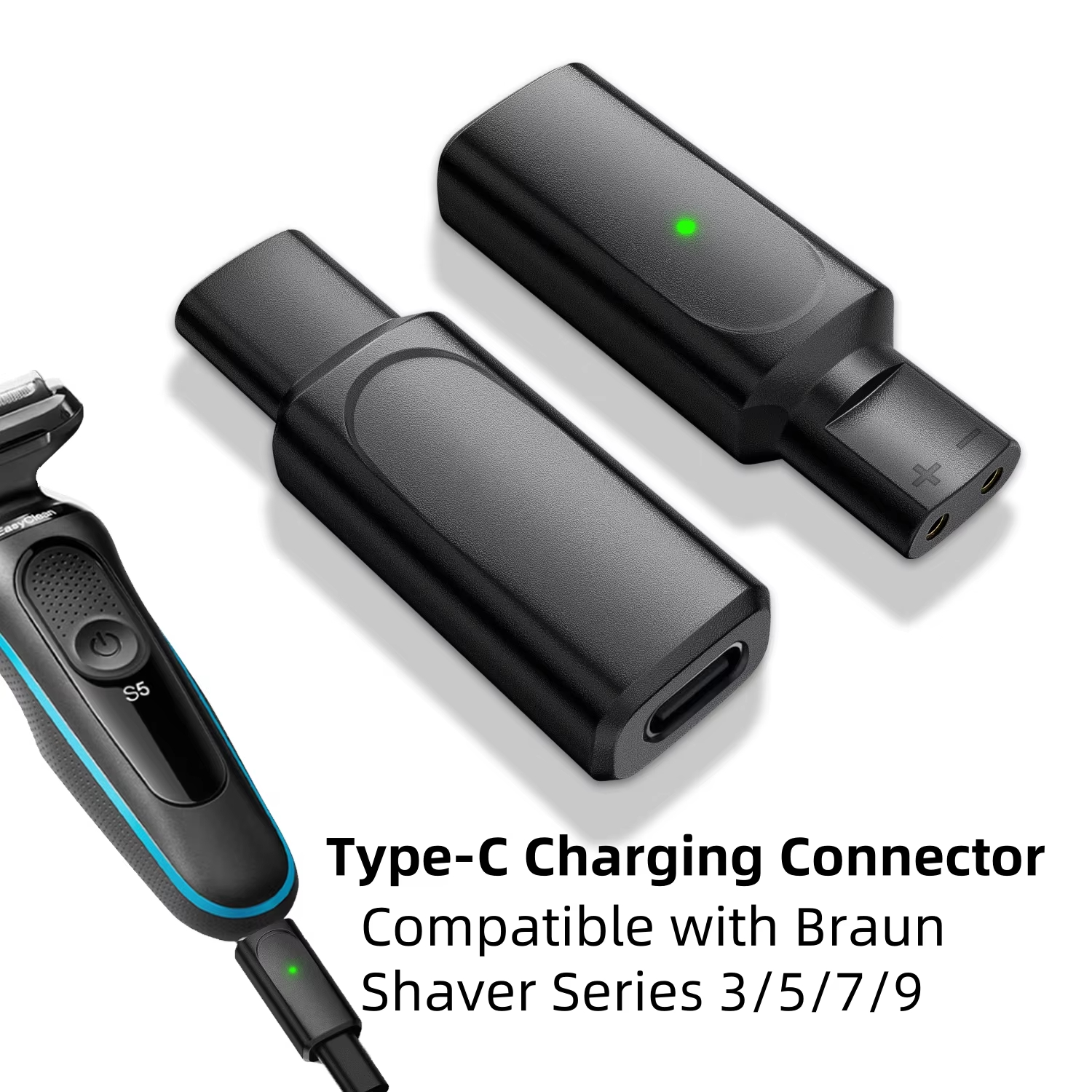 Electric Shaver Rotary - 12V Type-C Shaver Adapter Charging Converter