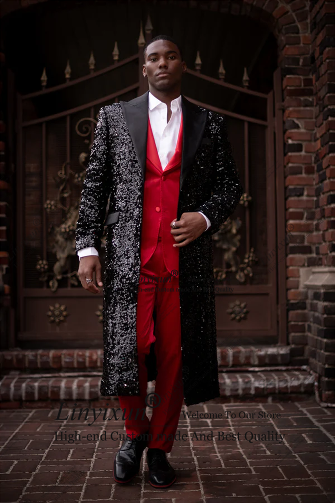 Shiny Men Suits Luxury Sequin  - X Men Grooming incelemesi ve fiyatı