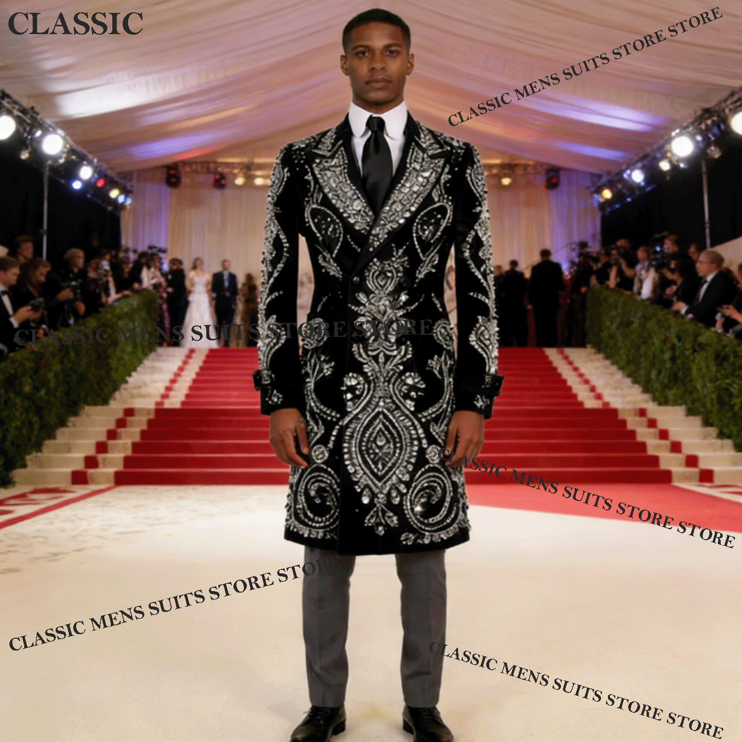 Customized Long Coat Men Suits - X Men Grooming incelemesi ve fiyatı