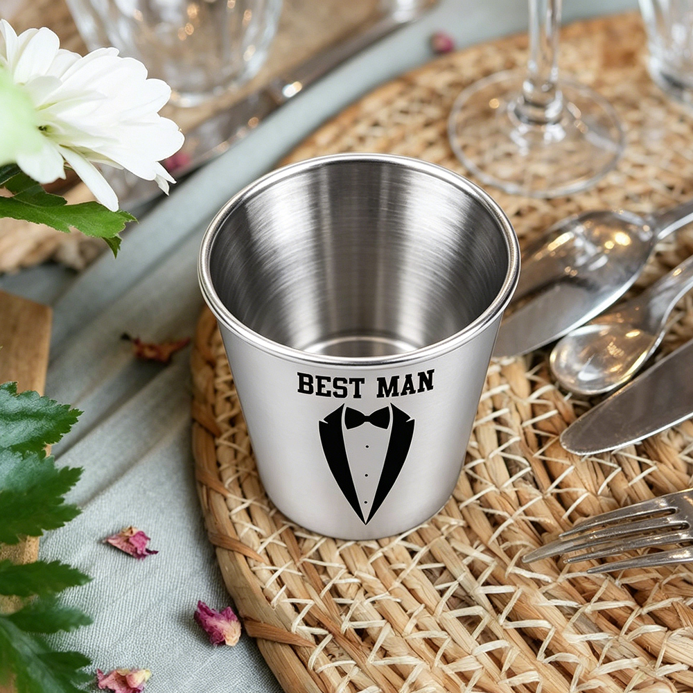 Custom Groomsman Shot Glass Se - Men'S Grooming Day incelemesi ve fiyatı