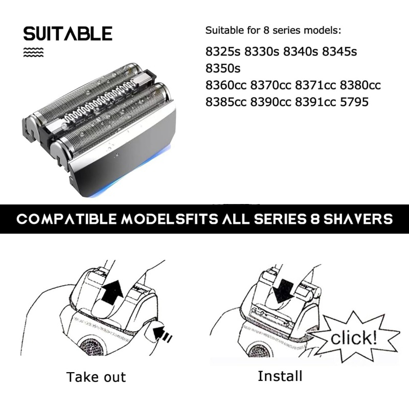 83M Shaver Razor Replacement H - Electric Shaver Rotary incelemesi ve fiyatı