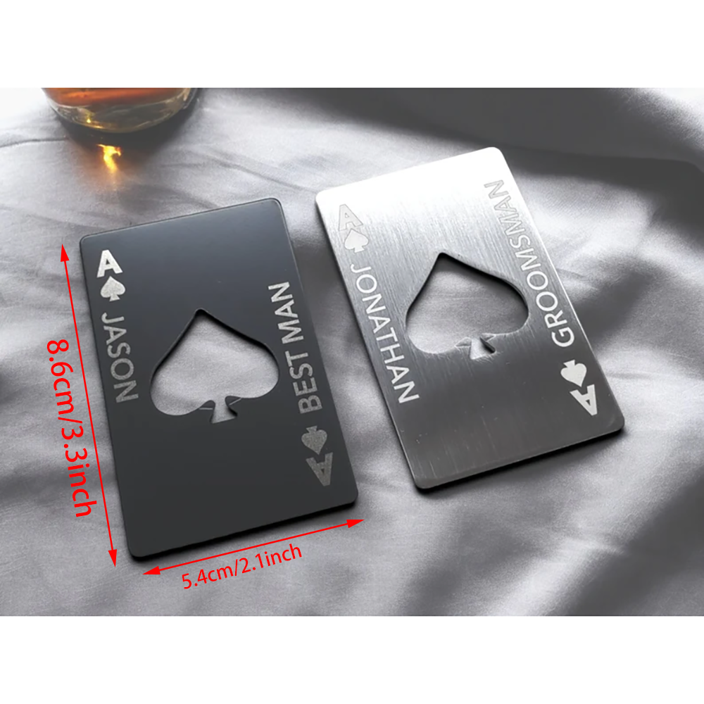 Custom Ace of Spades Groomsmen - Men'S Grooming Day incelemesi ve fiyatı