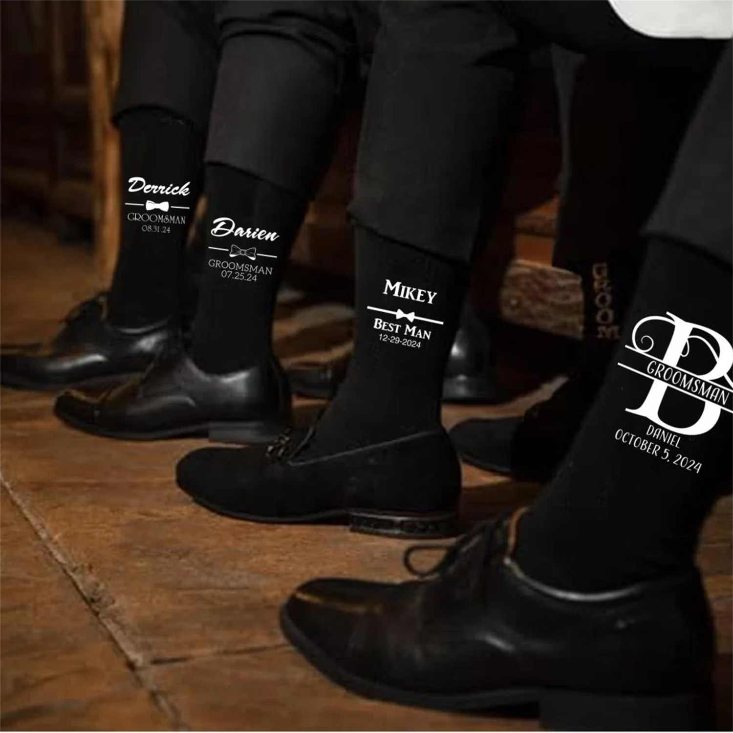 Groomsmen Socks for Wedding, D - Men'S Grooming Day incelemesi ve fiyatı