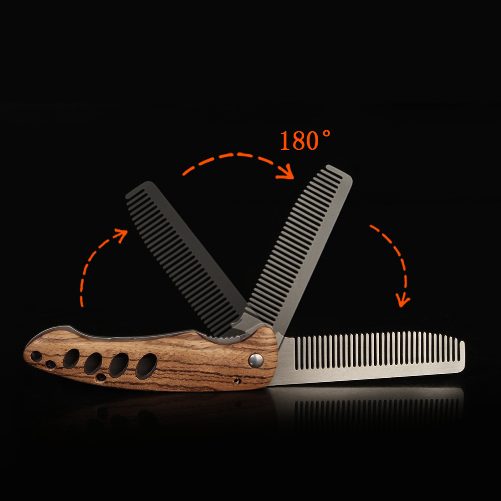 Solid Wood & Metal Folding Bea - Men'S Grooming Essentials incelemesi ve fiyatı