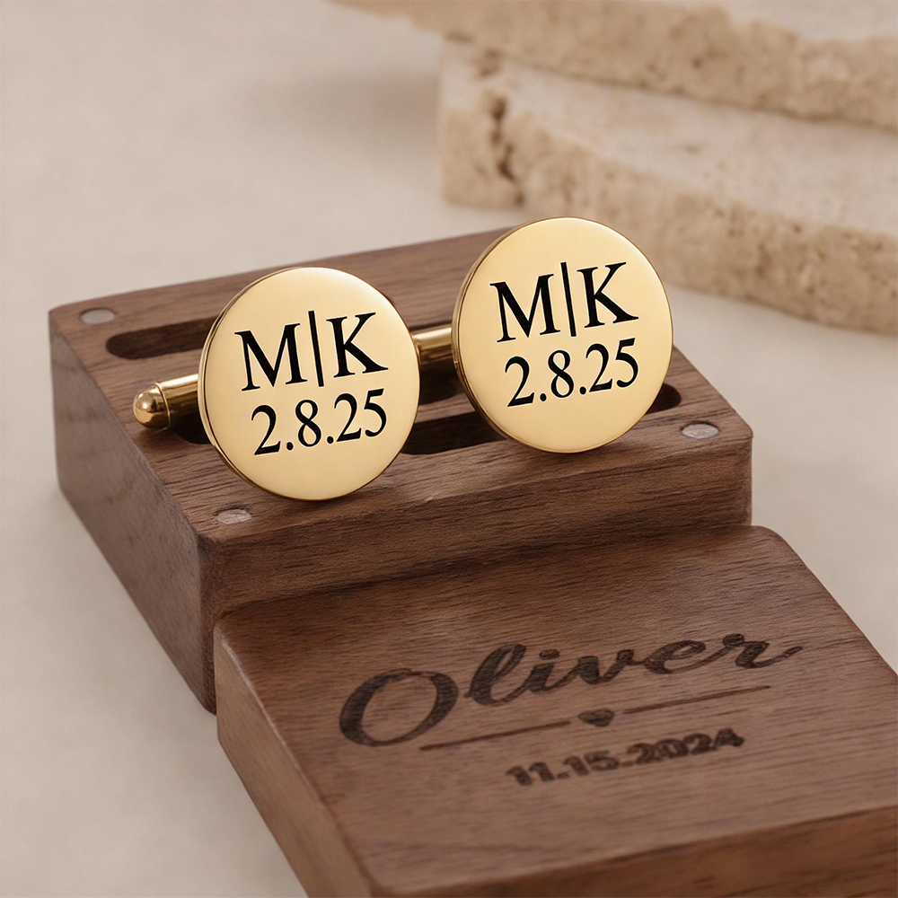 Custom Date Cufflinks Stainles - Men'S Grooming Day incelemesi ve fiyatı