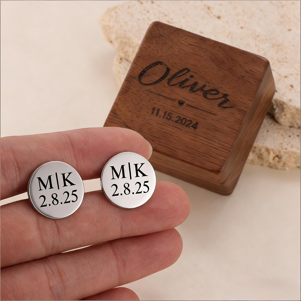 Custom Date Cufflinks Stainles - Men'S Grooming Day incelemesi ve fiyatı