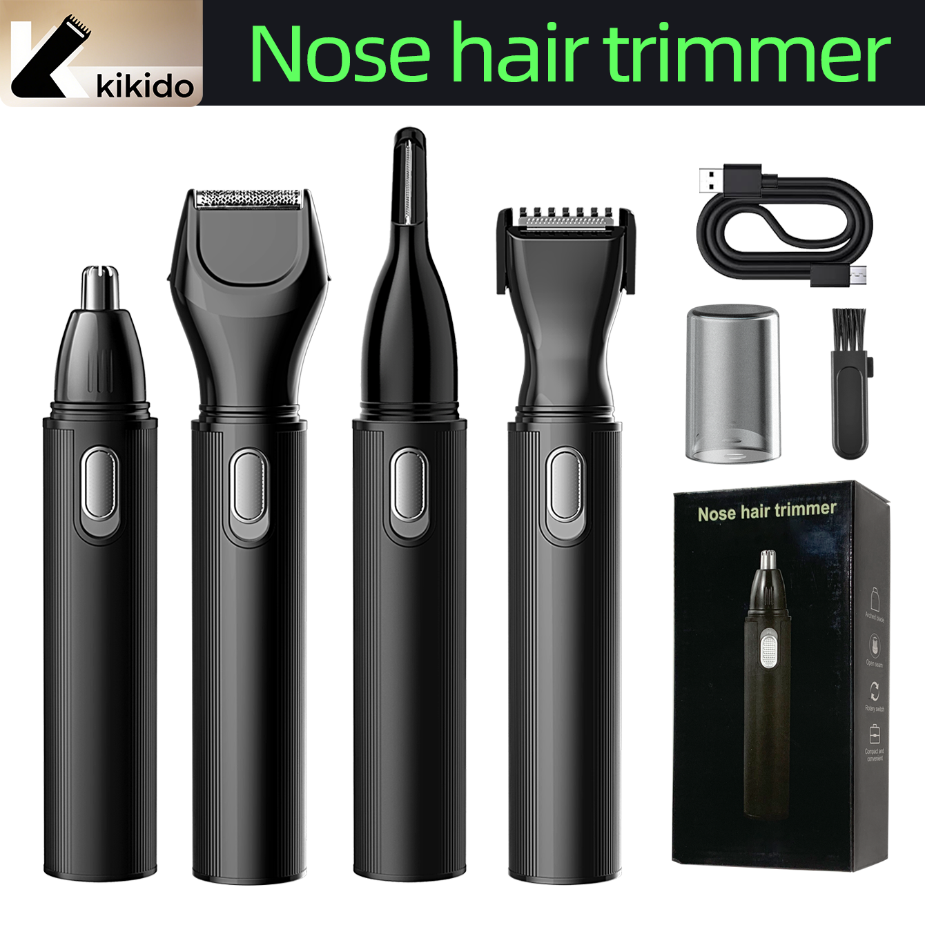 KIKIDO 4 in 1 Nose Hair Trimme - Men'S Grooming Essentials incelemesi ve fiyatı