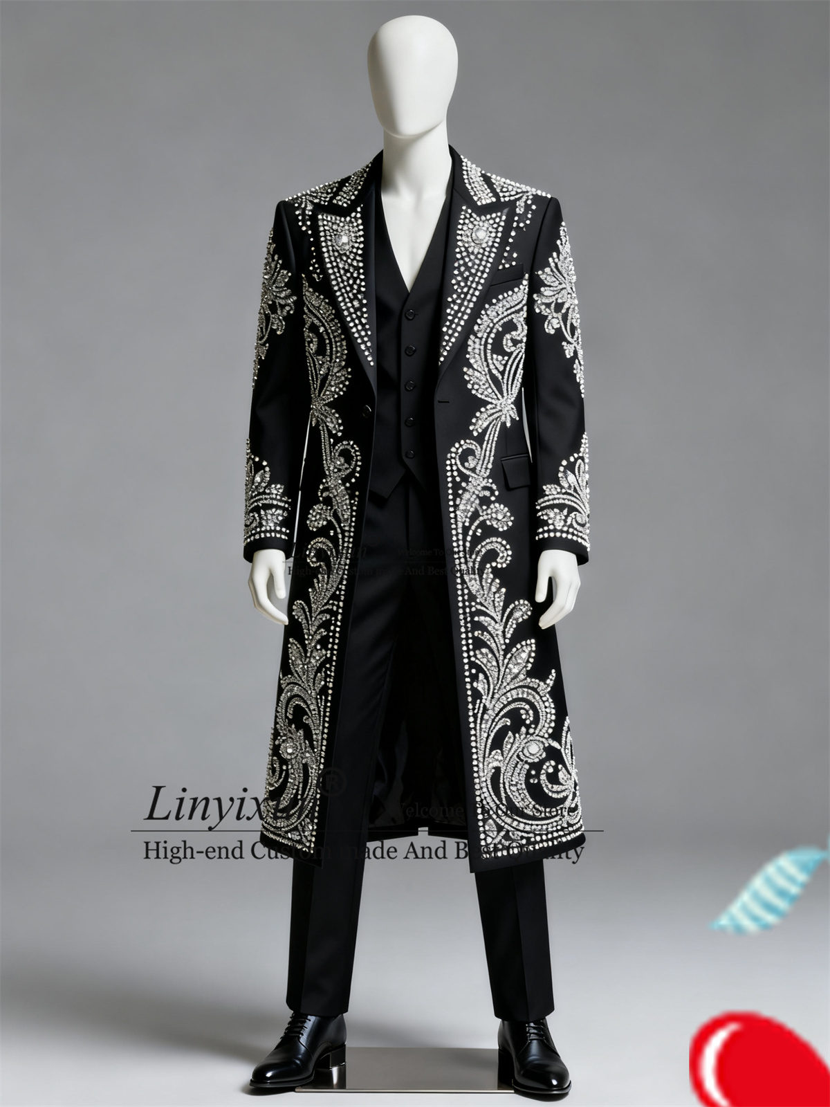 Stunning Crystal Beaded Men Su - X Men Grooming incelemesi ve fiyatı