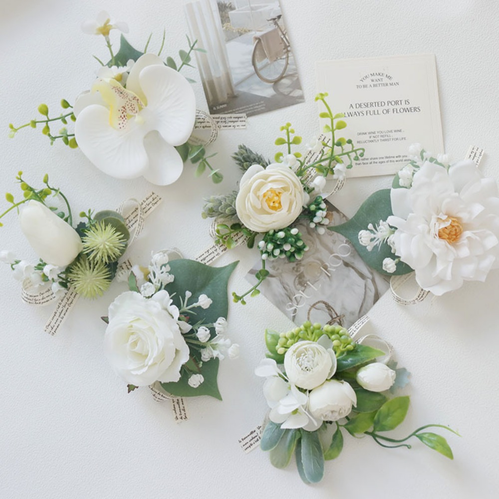 Ivory Rose Boutonnieres for Me - Men'S Grooming Day incelemesi ve fiyatı