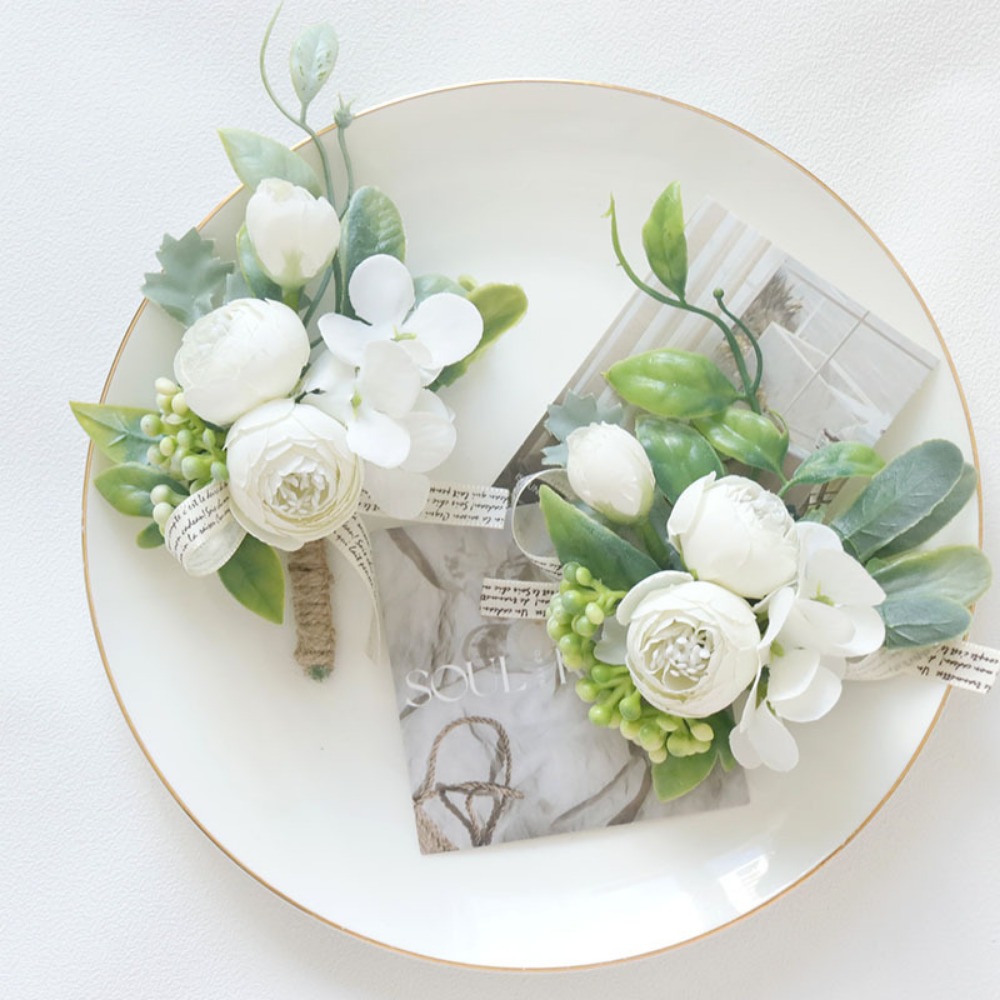 Ivory Rose Boutonnieres for Me - Men'S Grooming Day incelemesi ve fiyatı