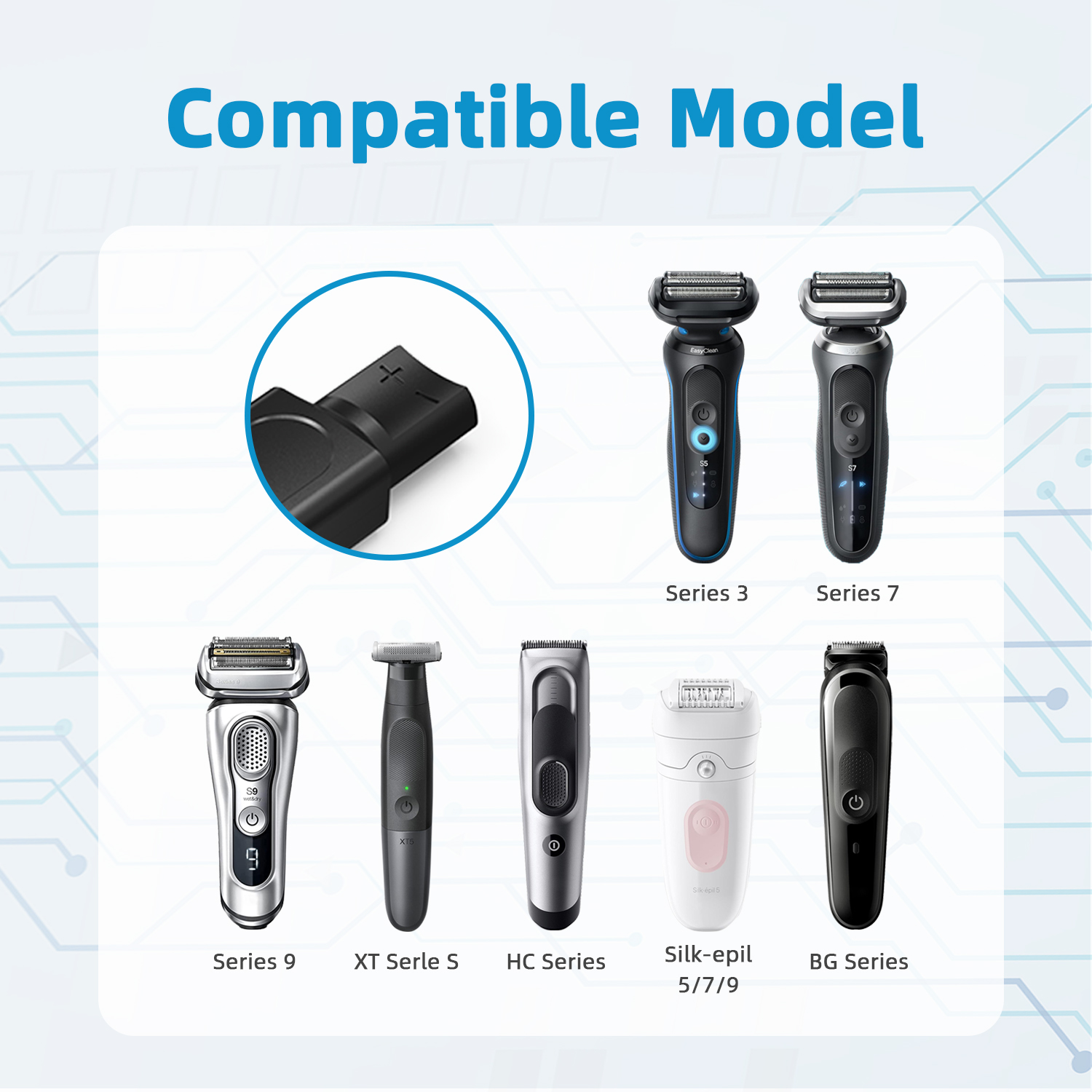 Brangdy 12V Type-C Shaver Adap - Electric Shaver Rotary incelemesi ve fiyatı